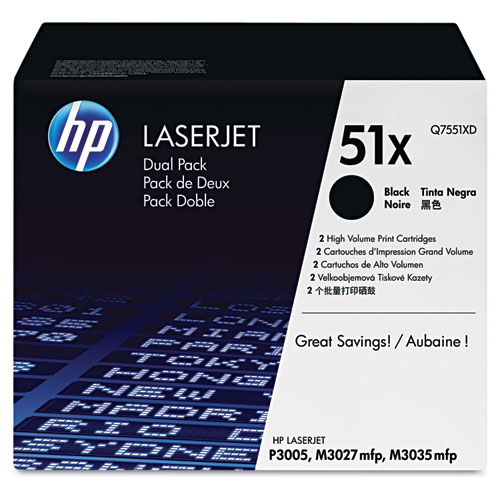 HP 51XD High Yield Toner Value Pack